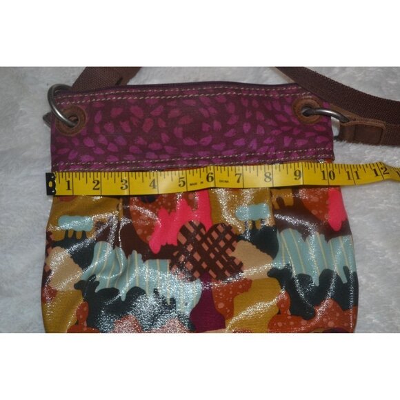 Fossil Key-Per Multi-Color Crossbody Purse and Matching Wallet - Picture 8 of 8